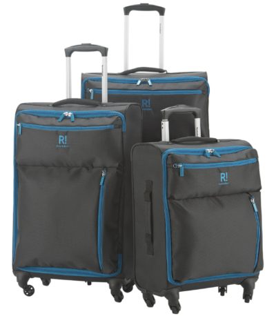 Revelation! Weightless Medium 4 Wheel Soft Suitcase - Black.